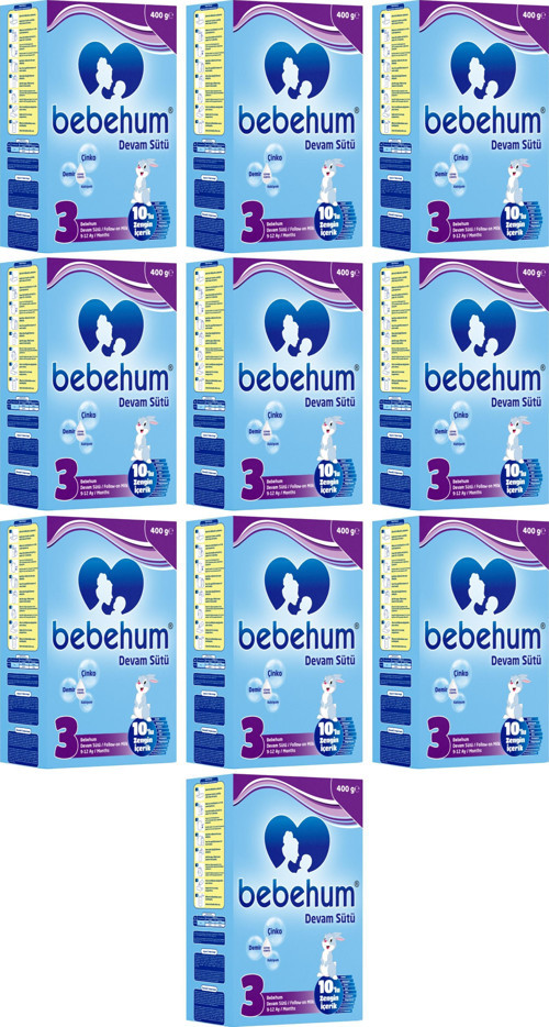 3 Numara Devam Sütü 9-12 Ay 400 gr x 10 Adet