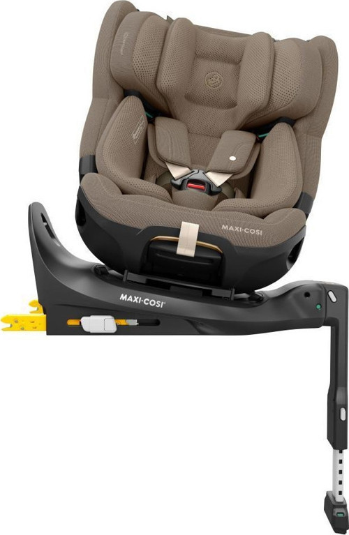 Emerald 360 Pro I-Size Dünyanın İlk Kızaklı, Araç Dışına Çıkabilen İsofix'li 360 Dönebilir Yatabilir 0-36 kg Bebek Oto Koltuğu Authentic Truffle