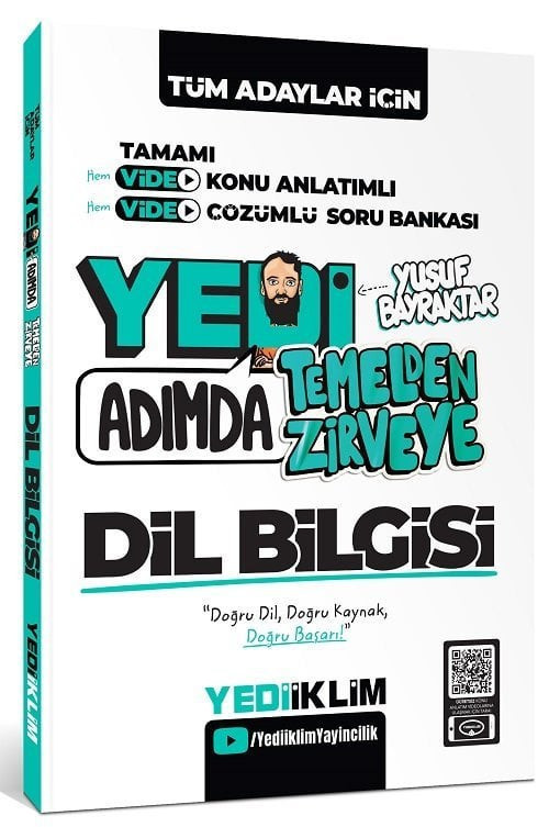 Yediiklim KPSS DGS ALES TYT AYT MSÜ Yedi Adımda Dil Bilgisi Konu Anlatımlı Soru Bankası Çözümlü - Yusuf Bayraktar Yediik