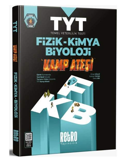 Retro YKS TYT Fizik Kimya Biyoloji FKB Kamp Ateşi Soru Bankası Çözümlü Retro Yayıncılık