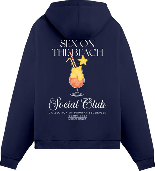 Unisex Sex On The Beach - Regular Hoodie Royal Mavi M