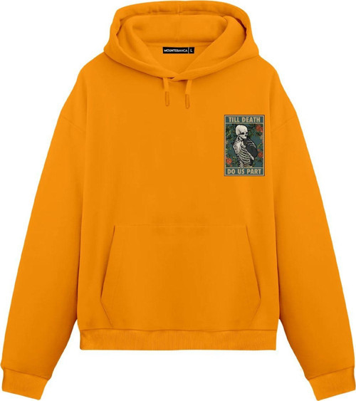 Unisex Till Death - Regular Hoodie Portakal XL