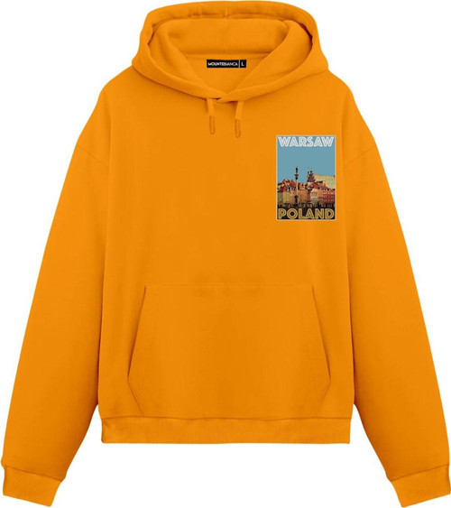 Unisex Warsaw - Regular Hoodie Portakal XL