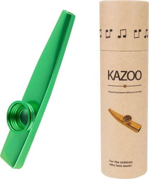 MK-01G Metal Kazoo Kutulu Alüminyum Alaşım Yeşil