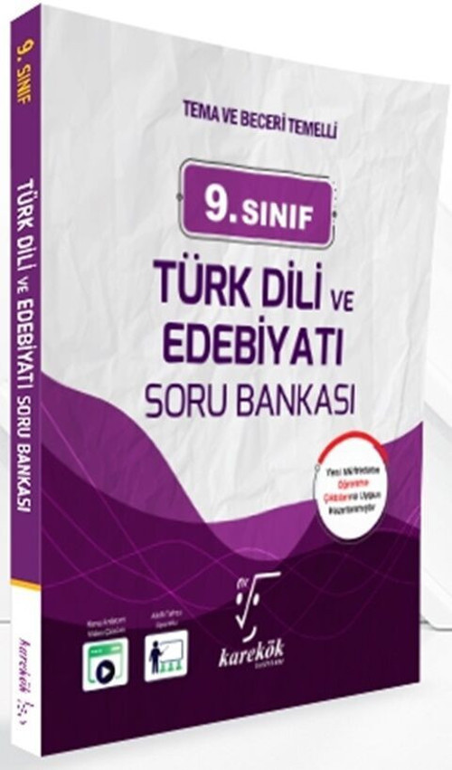 Karekök Yayınları 9. Sınıf Türk Dili ve Edebiyatı Soru Bankası