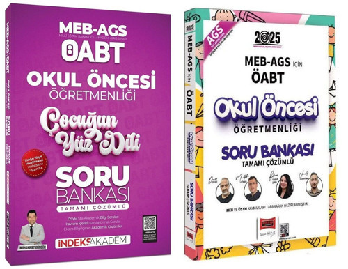 Yargı + İndeks 2025 ÖABT MEB-AGS Okul Öncesi Çocuğun Yüz Dili Soru Bankası 2 li Set