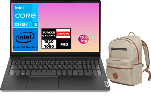 V15 G3 i3-1215U 16GB 256GB SSD 15.6'' FHD W11P Taşınabilir Bilgisayar + Çanta 82TT00A0TX 014