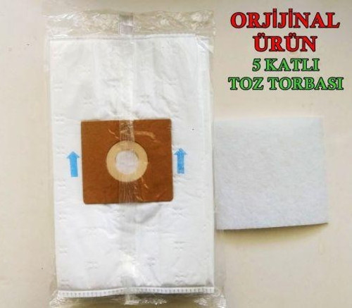 A8100 Yıldız 5 Katlı Orijinal Toz Torbası 20 Adet+Filtre