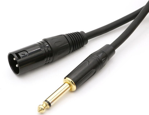 Enstrüman Gitar Kablosu XLR Erkek 6.35mm Erkek Kablo 3 metre Kablo
