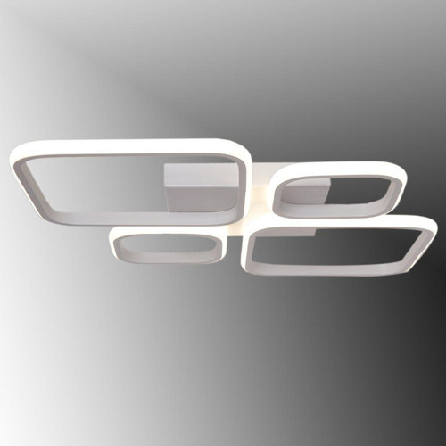 Tt050-By Baklava Desen Mat Beyaz 4 Lü ( Beyaz Işık ) Led Avize