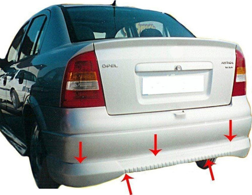 Opel Astra Uyumlu G Sedan Arka Tampon Altı Fiber 1998-2009