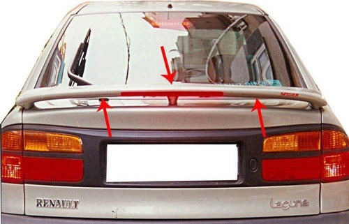 Renault Laguna Uyumlu 1 Spoiler Bagaj Yüksek (Işıklı) Fiber 1996-2002