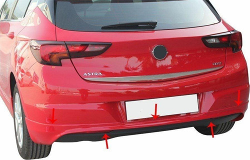 Opel Astra Uyumlu K Hatchback Arka Tampon Altı Fiber 2015 Ve Sonrası