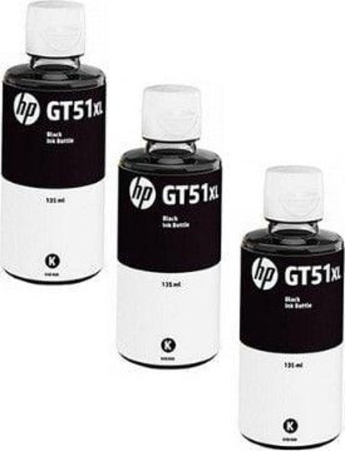 GT51XL / 500 Siyah Orjinal Mürekkep 3'LÜ Avantaj Paket