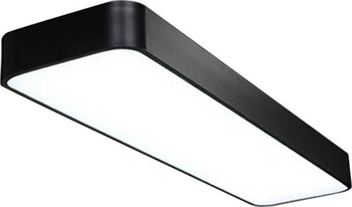 Qadratic Led Plafonyer H:10 Profil Siyah Gün Işığı 120 x 30 cm Oval Köşeli