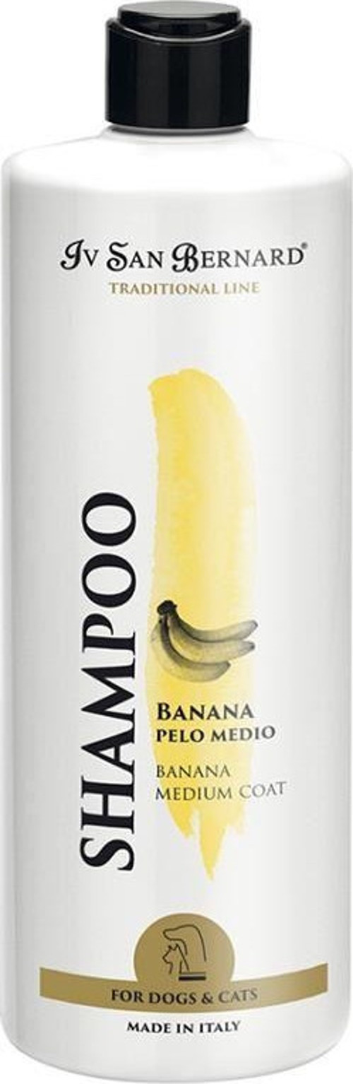Banana Shampoo Medium Hair Orta Uzunluktaki Kürke Sahip Kedi ve Köpekler İçin Muzlu Şampuan 500 ml