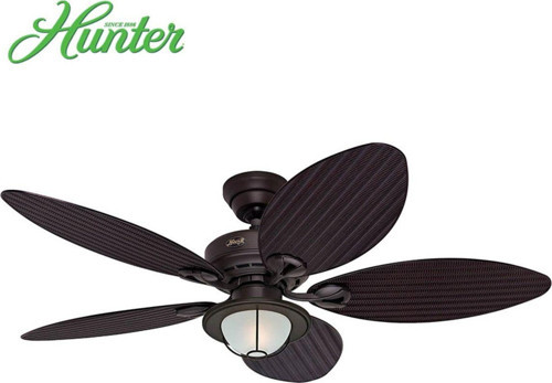 Bayview Çağdaş Bronz - 137 Cm. Angra Aydınlatmalı Dış Mekan Tavan Vantilatörü