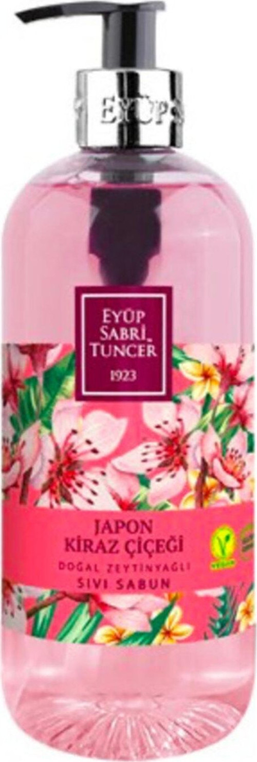 Doğal Zeytinyağlı Sıvı Sabun Japon Kiraz Çiçeği 500 ml