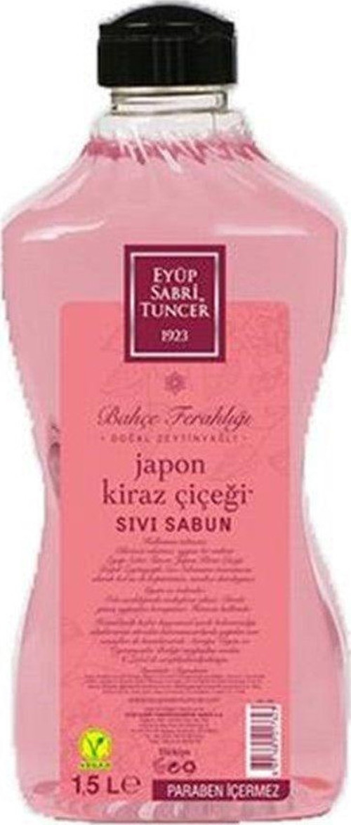 Doğal Zeytinyağlı Sıvı Sabun Japon Kiraz Çiçeği 1500 ML