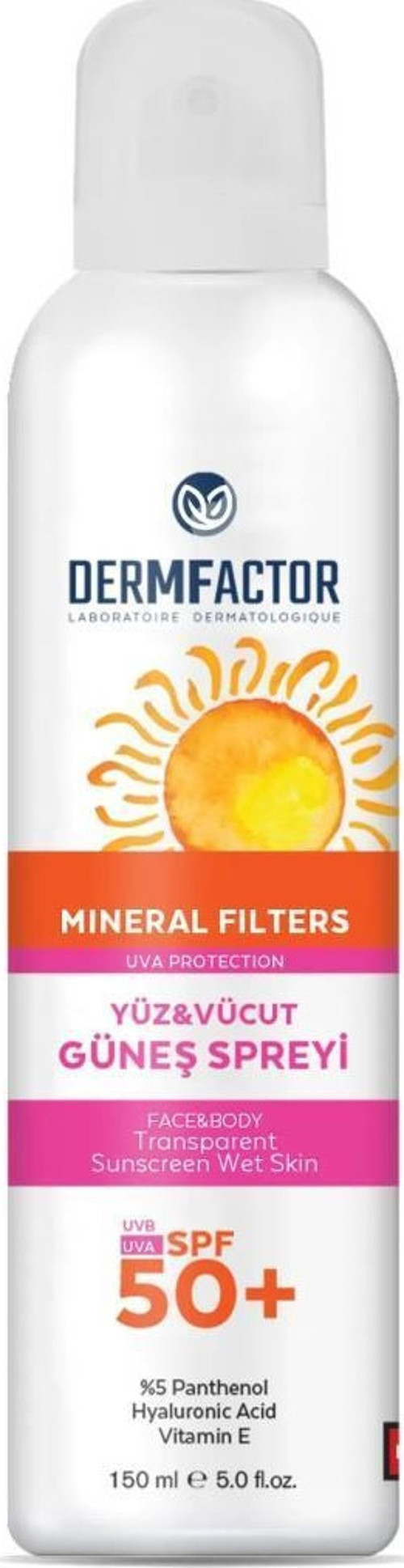Dermfactor Bluelight Mineral Filtre Güneş Spreyi SPF50 150ml