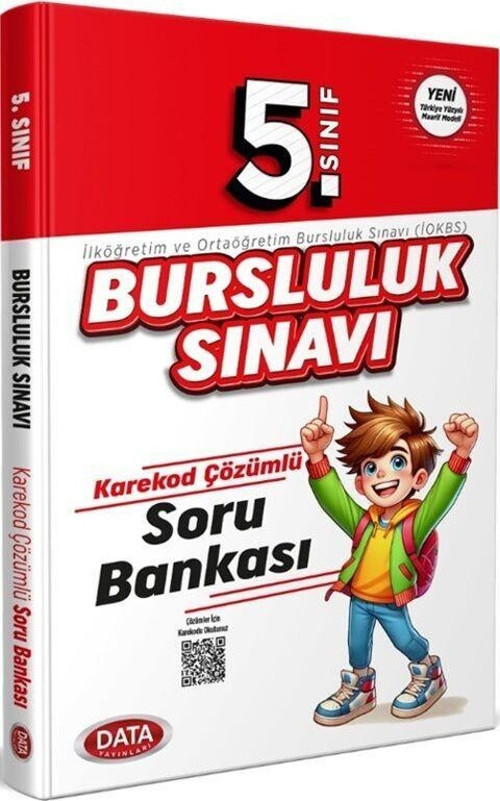 5. Sınıf Bursluluk Sınavı Soru Bankası Karekod Çözümlü Data Yayınları