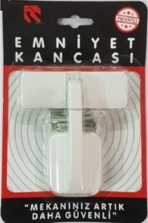 Pimapen alüminyum kapılar için hırsızlara karşı levyeyle açılmayı önleyici lüks emniyet kancası kilidi - BEYAZ