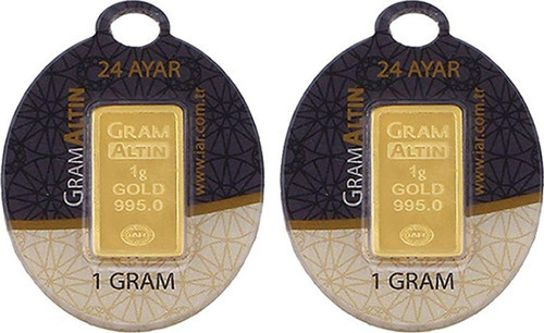2 Adet 24 Ayar Gram Altın