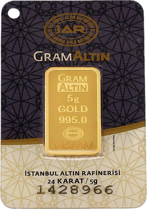 5 Gram Külçe Altın 24 Ayar