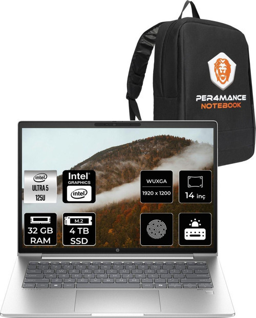 Probook 440 G11 İntel Core Ultra 5 125U 32Gb 4Tb Ssd 14'' Wuxga Fdos Sa22Yq & Per4 Çanta