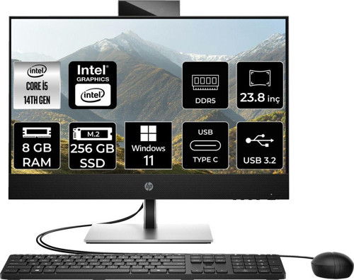 Proone 440 G9 İ5 14500T 8Gb 256Gb Ssd 23.8" Fhd W11P All In One Bilgisayar & Per4 Bellek
