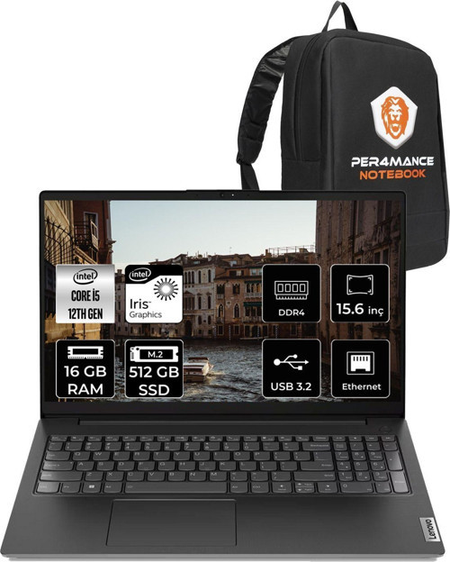 Nb V15 G3 İ5-1235U 16Gb 512Gb Ssd 15.6 Fhd W11Pro 82Tt00A6Tx + Per4 Çanta
