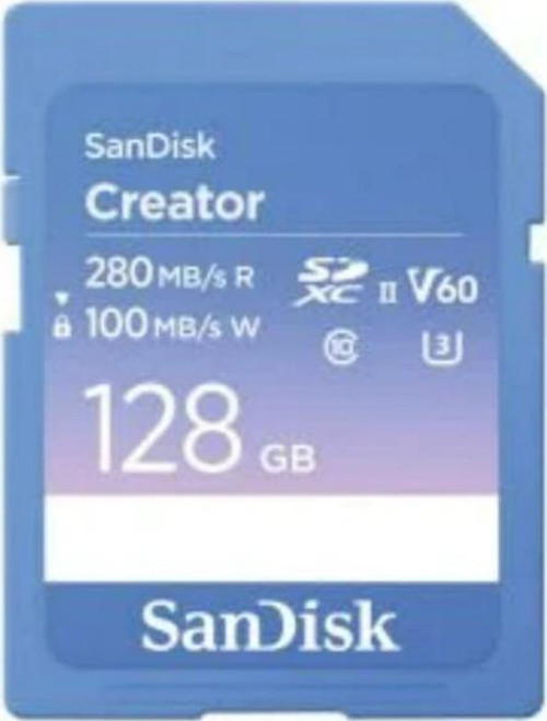 Creator 128GB SDSDXEP-128G-GNCIS 280MB/s UHS-II SDXC 6K-4K UHD V60 Hafıza Kartı