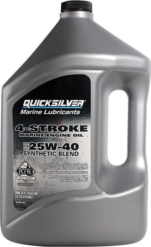QUICKSILVER 4 STROKE SAE 25W40 SENTETİK YAĞ 3.78L TEKNE VE YAT