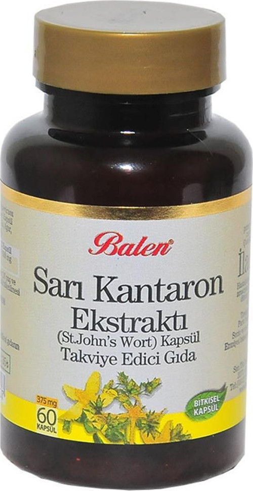 Sarı Kantaron Ekstraktı St.Johns Wort Kapsülü 375mg x 60Ad