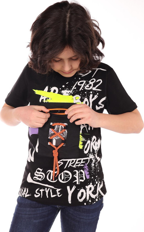 Toontoy Erkek Çocuk Armalı Önü Yazı Baskılı Tişört