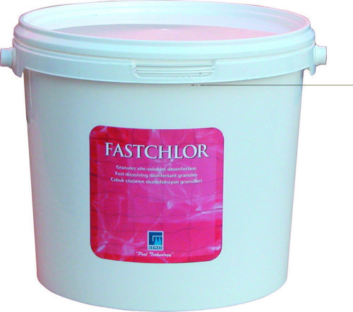 Gemaş FASTCHLOR 10 Kg %56 Aktif Toz Klor Stabilize Diklor Granül - %56 Chlorine Granular-ToptancıyızBiz