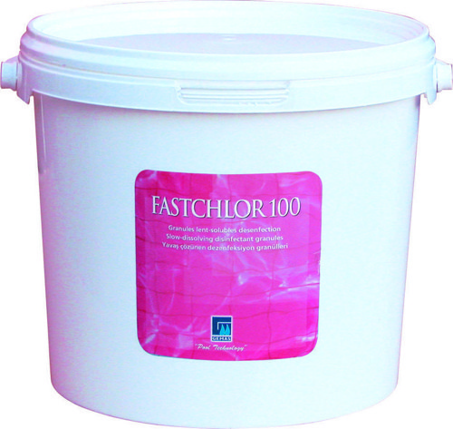 Gemaş FASTCHLOR 100 25 Kg %90 Aktif Toz Klor Stabilize Triklor Granül - %90 Chlorine Granular-ToptancıyızBiz