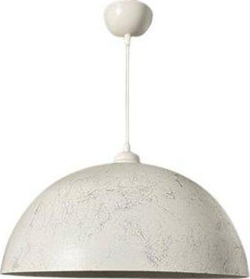 Rsylight Retro Beyaz Mermer Desenli Dekoratif Tekli Rustik Metal Sarkıt Avize 40 Cm
