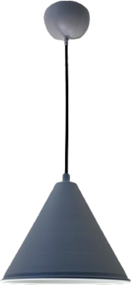 Retro Gri Metal Dekoratif Tekli Kafe Mutfak Aydınlatma Avize Çap:23cm