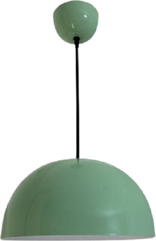 Retro Metal Su Yeşili Dekoratif Rustik Kafe Mutfak Aydınlarma Sarkıt Avize Çap:40 cm