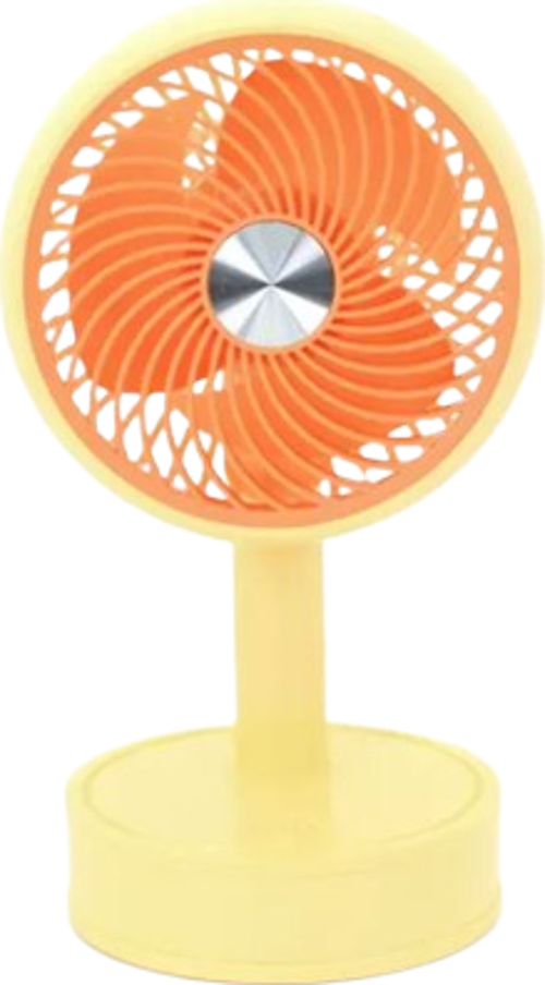 Mini Taşınabilir Portatif Fan 3 Kademeli Vantilatör Sarı