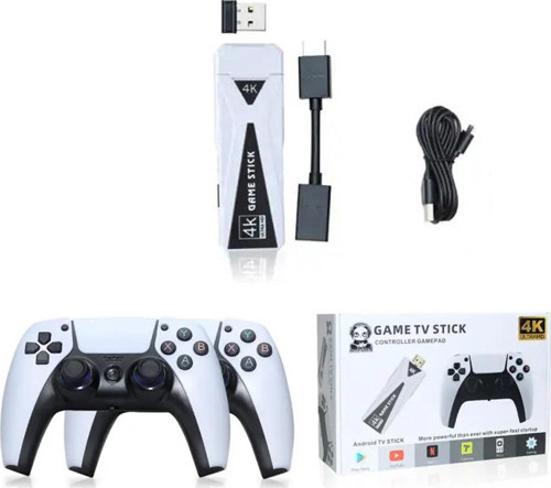 4K Android Tv Stick Ve Retro Game Konsol 10000 Oyunlu 64Gb