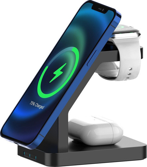 Buff Bl34 3 In 1 Magsafe Uyumlu Kablosuz Şarj Cihazı