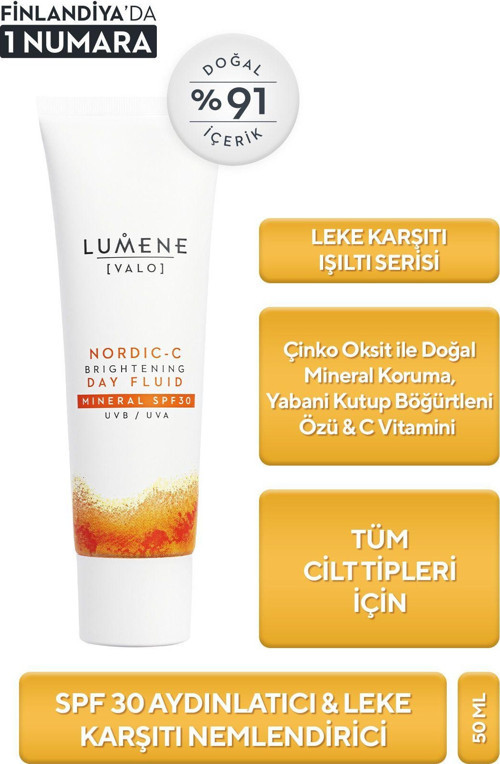 Brightening Day Fluid Mineral Spf30 - Vitamin-C Aydınlatıcı & Leke Karşıtı Nemlendirici Spf30 50 Ml