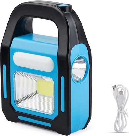 Luckyhomes 3'Ü 1 Arada Solar Cob Usb Şarj Edilebilir Led Fener Cihaz Şarjı Su Geçirmez Acil Led Kamp Lambası