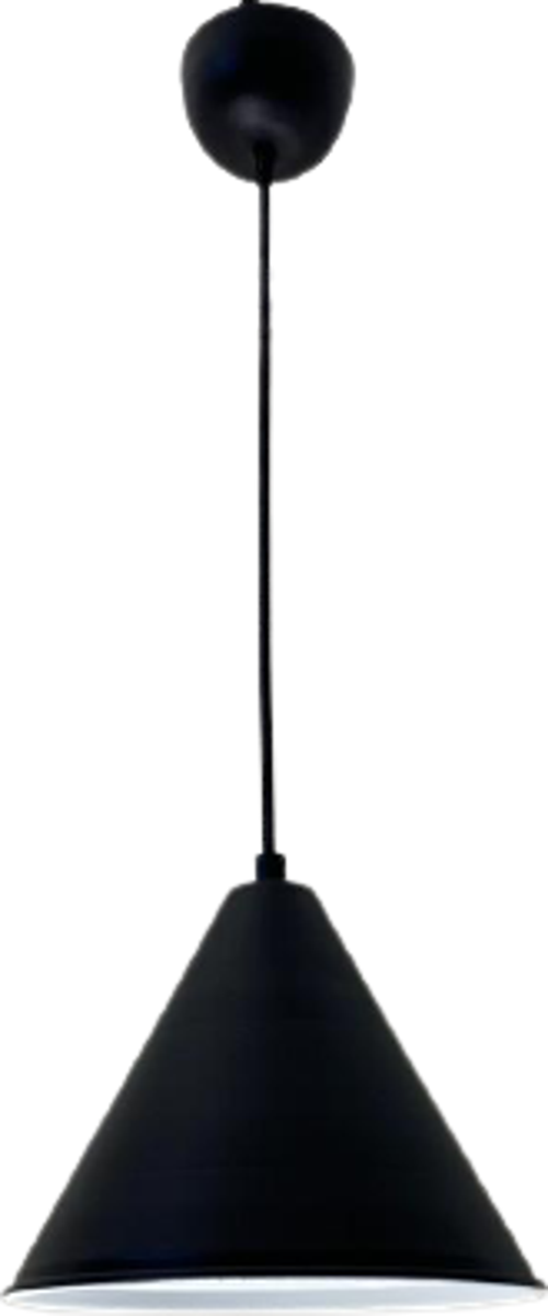 Retro Siyah Metal Dekoratif Tekli Kafe Mutfak Aydınlatma Avize Çap:23cm