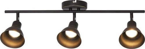 Retro Metal Siyah 3 Lü 180 Derece Hareketli Led Spot Avize Günışığı Ampullü