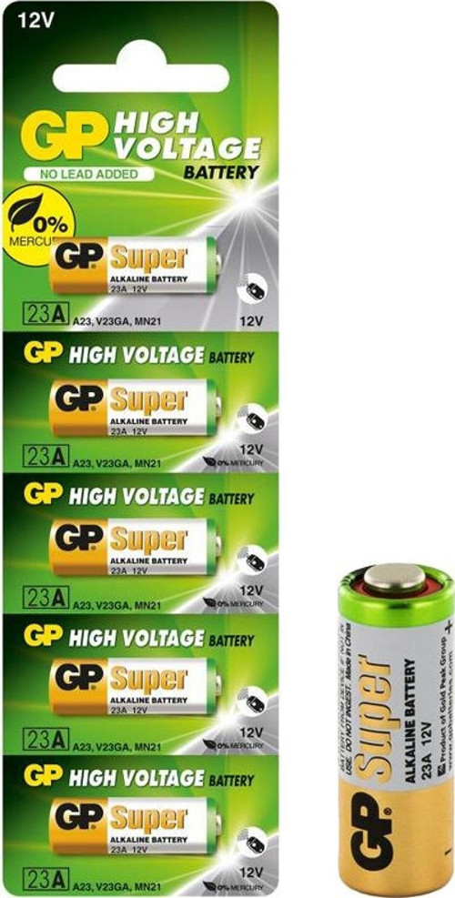 23A 12 Volt Kalın Garaj Kumandası Alarm Pili 5 li Paket