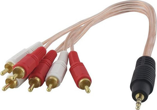 3.5 Mm Stereo Erkek -6 Tos Erkek 5+1 Ses Sistemi Kablosu 3.5mm Kulaklık Aux Girişi Renkli Rca Çıkışı