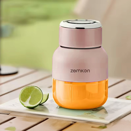 Zemkon G234A Taşınabilir Pembe Meyve Sıkacağı 800 Ml 10 Bıçaklı Meyva Sıkıcı